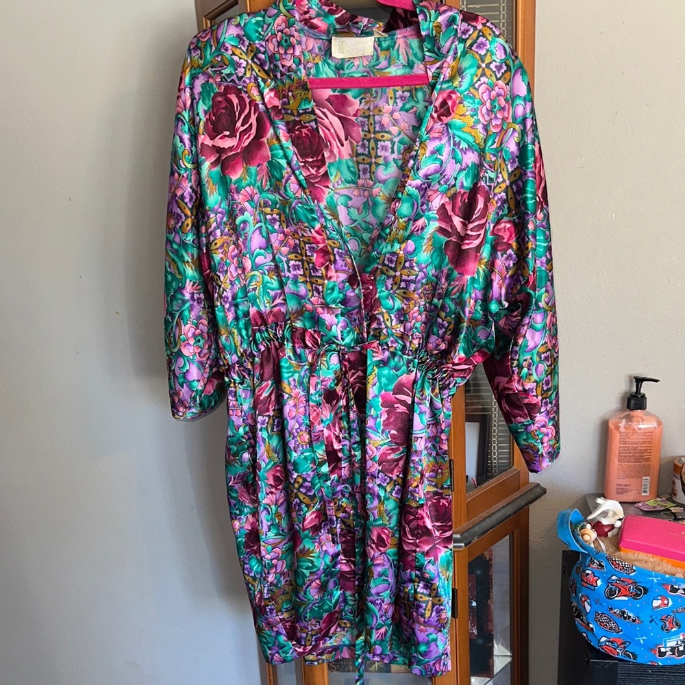 California Dynasty Vintage Floral Women's Robe